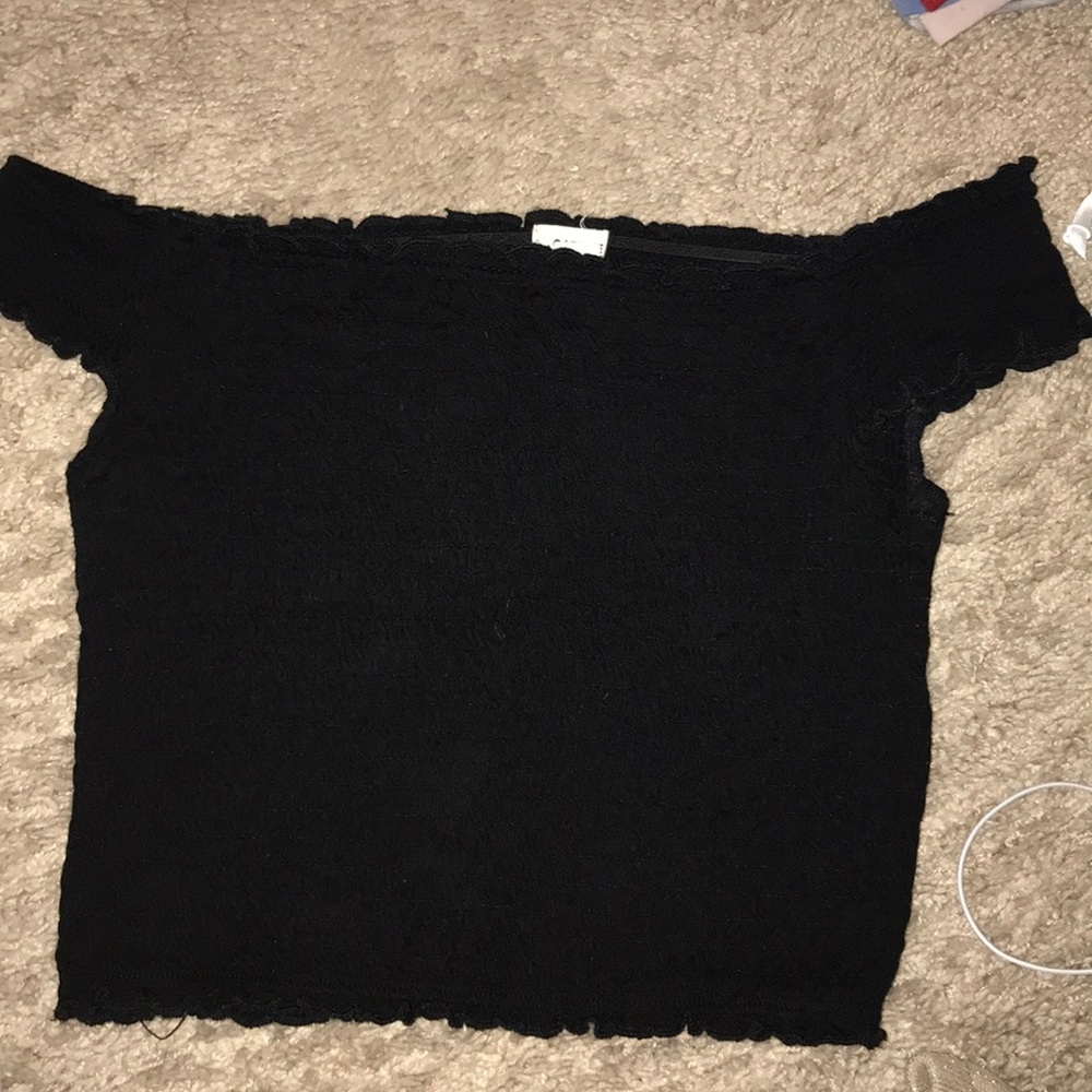 Brandy Melville lookalike smocked off shoulder top